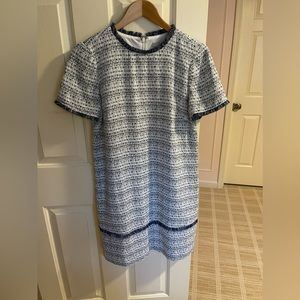 Julia Jordan Navy blue and White Tweed Dress